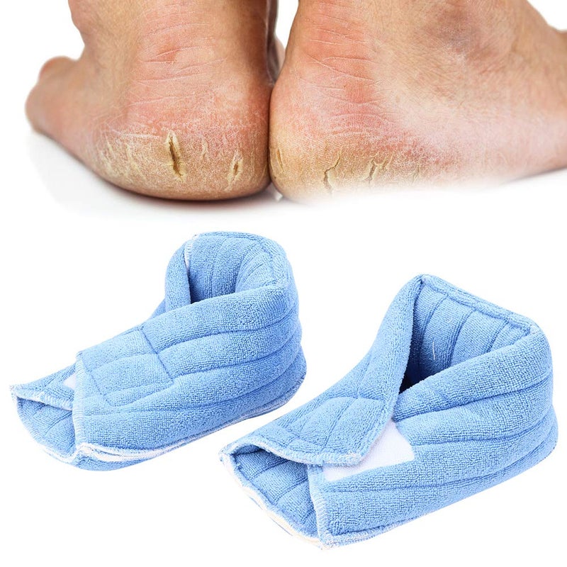 woobles 1 Pair Soft Comforting Heel Protector Pillows, Foot Ankle Support, Elderly Patient Foot Wrap, Soft Adjustable Ankle Protectors for Keeping Warm & Relieve Bed Sores - Image 3